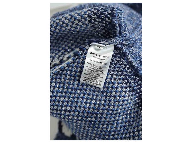 Paco Rabanne Jersey de lana azul - vista 6