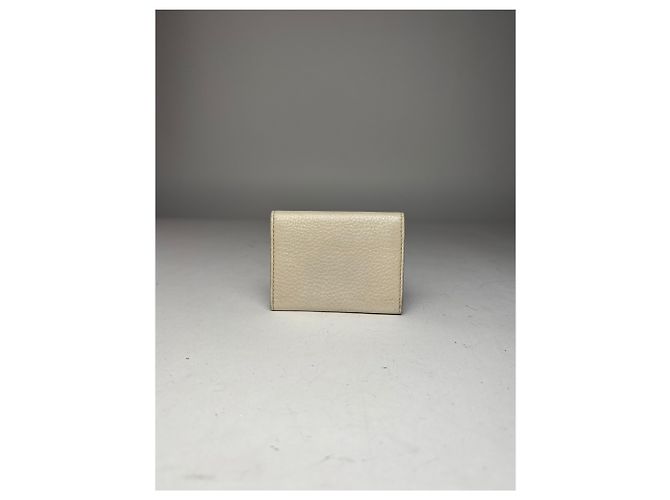 Edge Céline Vintage Celine Leather Card Holder White - view 10