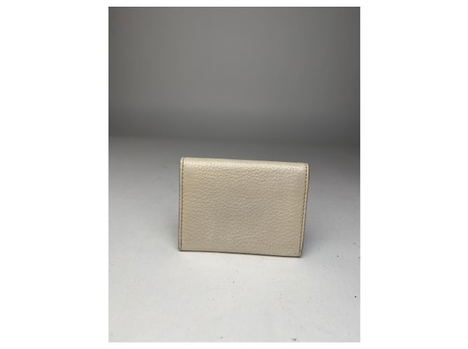 Edge Céline Vintage Celine Leather Card Holder White - view 2