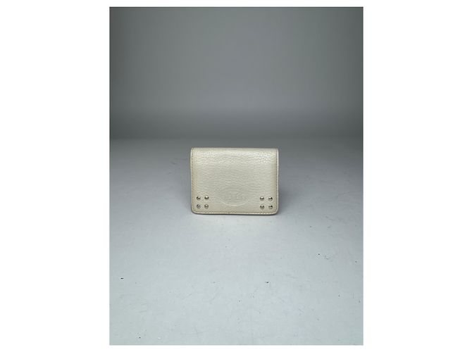 Edge Céline Vintage Celine Leather Card Holder White - view 3
