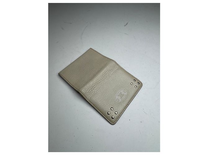 Edge Céline Vintage Celine Leather Card Holder White - view 6