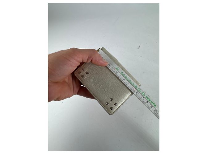 Edge Céline Vintage Celine Leather Card Holder White - view 7