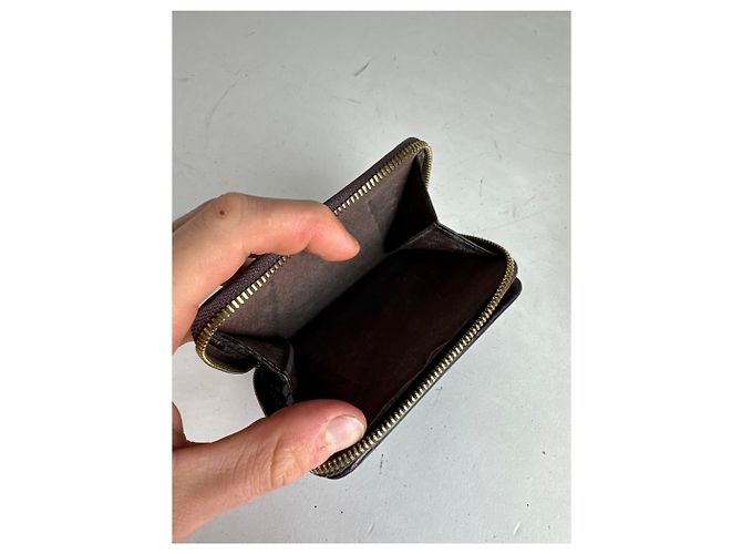 Vintage APC leather Wallet Crocodile Emblossed Purple - view 5
