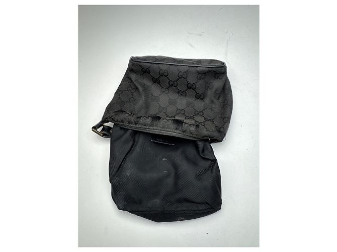 Vintage Mini Gucci Monogramm Tasche schwarz braun - Ansicht 3
