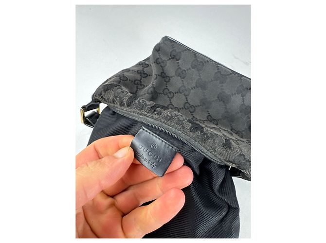 Vintage Mini Gucci Monogramm Tasche schwarz braun - Ansicht 4
