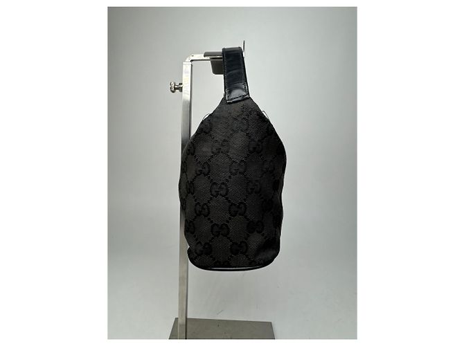 Vintage Mini Gucci Monogramm Tasche schwarz braun - Ansicht 6