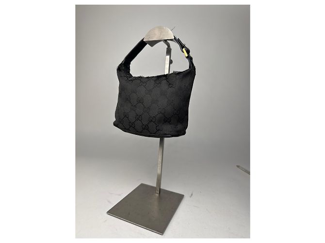 Vintage Mini Gucci Monogramm Tasche schwarz braun - Ansicht 7