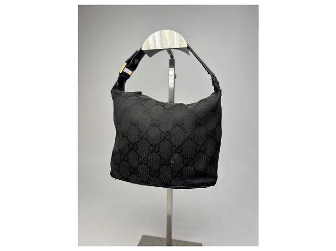 Vintage Mini Gucci Monogramm Tasche schwarz braun - Ansicht 9