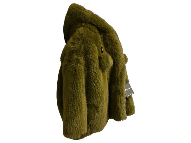 Jade Kunstfelljacke der Moss Gold Serie von Moose Knuckles Grün - Ansicht 2