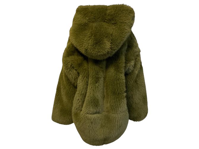 Jade Kunstfelljacke der Moss Gold Serie von Moose Knuckles Grün - Ansicht 3