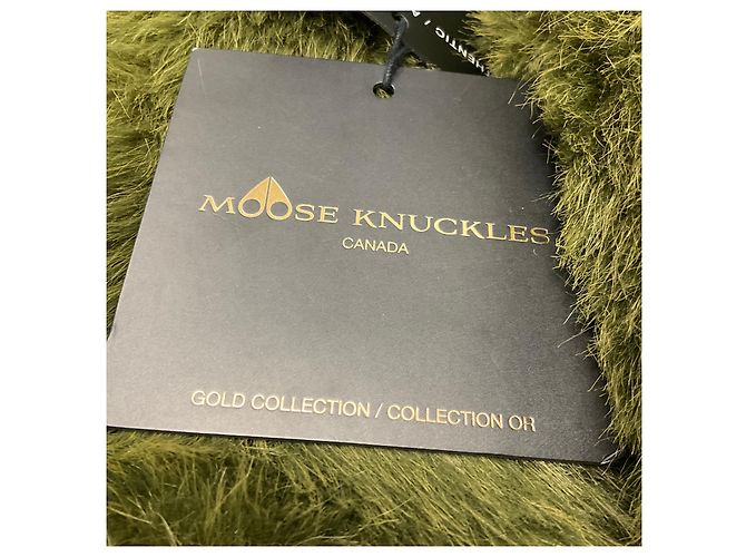 Jade Kunstfelljacke der Moss Gold Serie von Moose Knuckles Grün - Ansicht 5