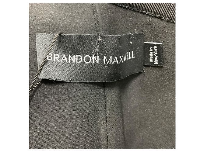 Autre Marque Schwarzes Nappa-Lammleder-Top mit einem Schulterträger von Brandon Maxwell - Ansicht 4