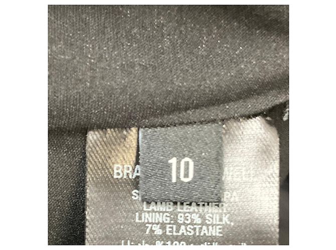 Autre Marque Schwarzes Nappa-Lammleder-Top mit einem Schulterträger von Brandon Maxwell - Ansicht 5