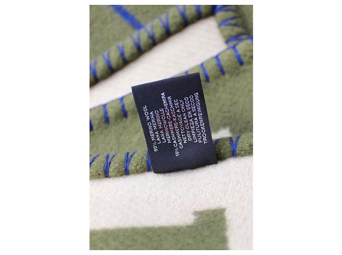 Plaid da Divano Avalon III di Hermès Blu Crudo Cachi - vista 6