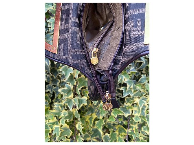 Selleria Fendi Pumpkin Handtasche aus Stoff Mehrfarbig - Ansicht 10