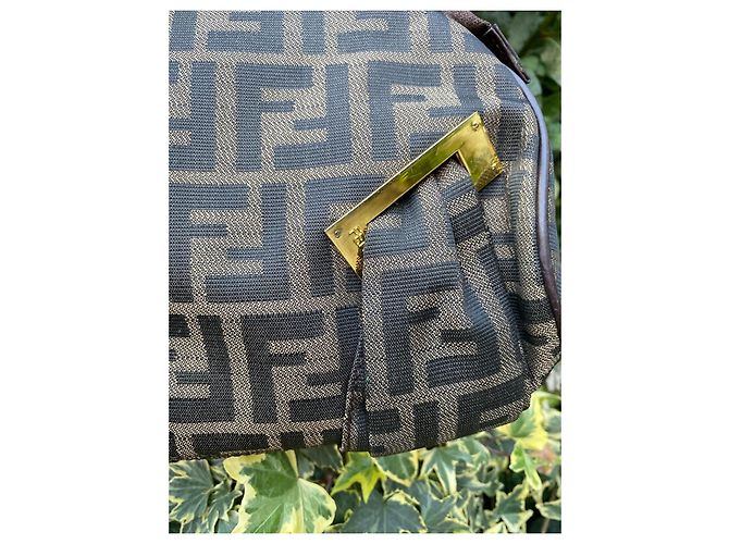 Selleria Fendi Pumpkin Handtasche aus Stoff Mehrfarbig - Ansicht 3