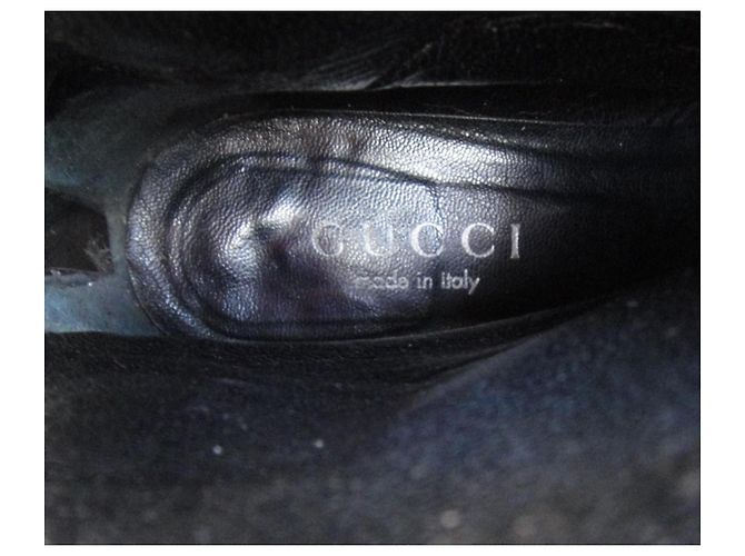 Stivaletti Gucci in pelle nera Nero - vista 7