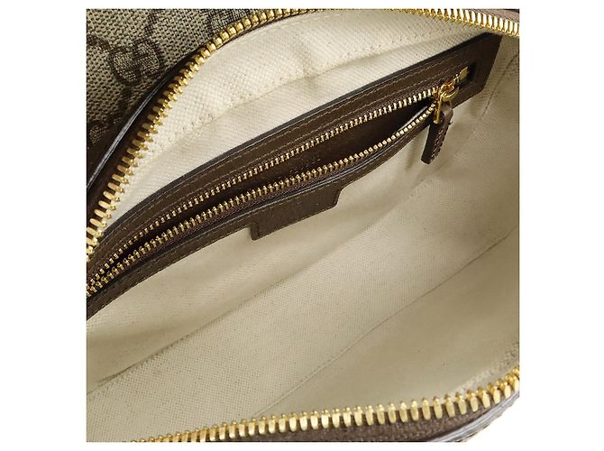 Borsa a Spalla Piccola Gucci Ophidia GG Supreme Marrone Beige - vista 6
