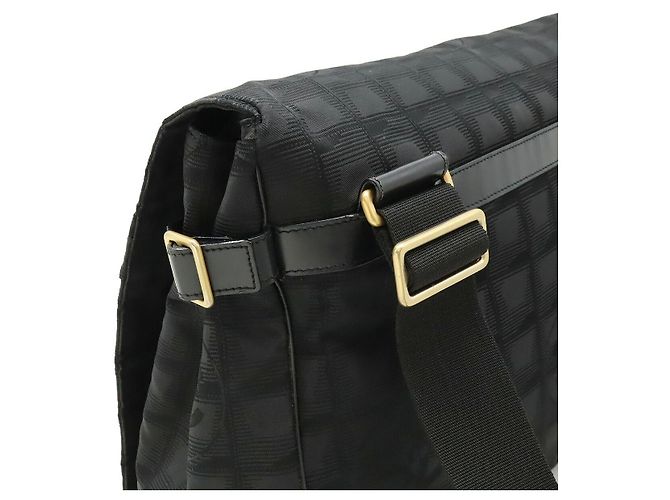 2.55 Borsa a tracolla in nylon jacquard Chanel Nero - Ansicht 4