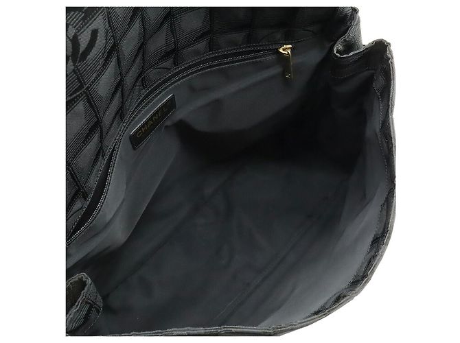 2.55 Borsa a tracolla in nylon jacquard Chanel Nero - Ansicht 6