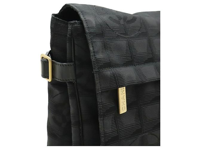 2.55 Borsa a tracolla in nylon jacquard Chanel Nero - Ansicht 7