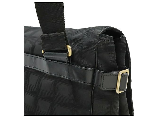 2.55 Borsa a tracolla in nylon jacquard Chanel Nero - Ansicht 8