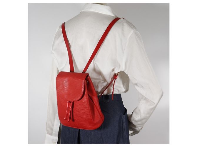 Fendi Mini Rucksack Rot Leder - Ansicht 19