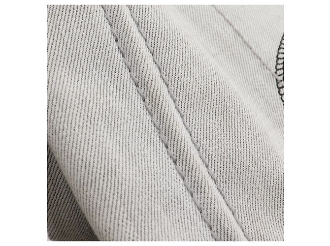 Borsa Prada Canapa in denim grigio chiaro - vista 14