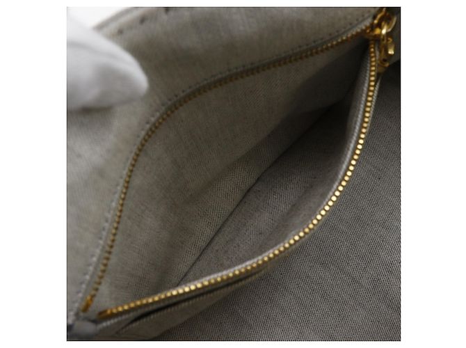 Borsa Prada Canapa in denim grigio chiaro - vista 8