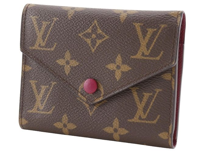 Cartera Tri-fold Victorine de Louis Vuitton Castaño Fucsia - vista 2
