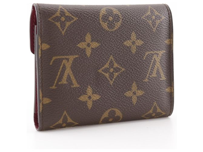 Cartera Tri-fold Victorine de Louis Vuitton Castaño Fucsia - vista 3