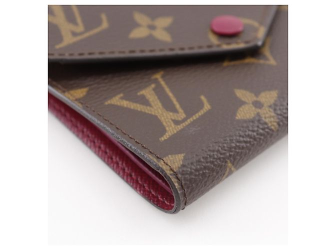 Cartera Tri-fold Victorine de Louis Vuitton Castaño Fucsia - vista 4