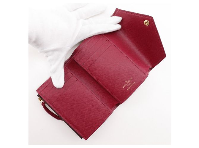 Cartera Tri-fold Victorine de Louis Vuitton Castaño Fucsia - vista 5