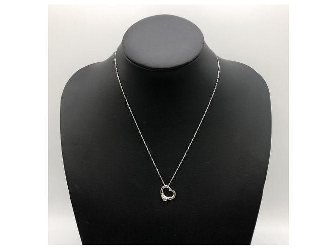 Collana a forma di cuore di 44 cm in platino 950 di Tiffany & Co. Argento - vista 2