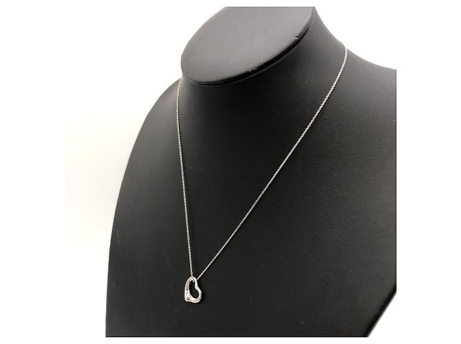 Collana a forma di cuore di 44 cm in platino 950 di Tiffany & Co. Argento - vista 3