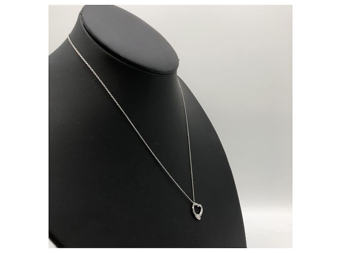 Collana a forma di cuore di 44 cm in platino 950 di Tiffany & Co. Argento - vista 4