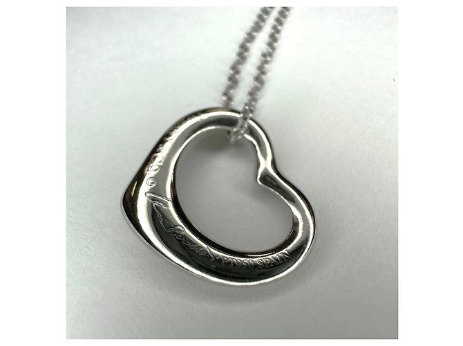 Collana a forma di cuore di 44 cm in platino 950 di Tiffany & Co. Argento - vista 5