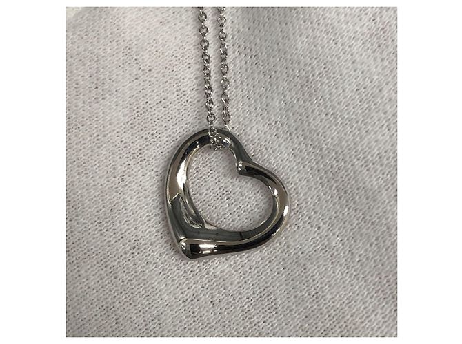 Collana a forma di cuore di 44 cm in platino 950 di Tiffany & Co. Argento - vista 7