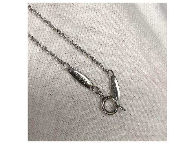 Collana a forma di cuore di 44 cm in platino 950 di Tiffany & Co. Argento - vista 8