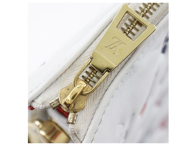 Louis Vuitton Kussan PM Shoulder Bag White Red Navy blue - view 12