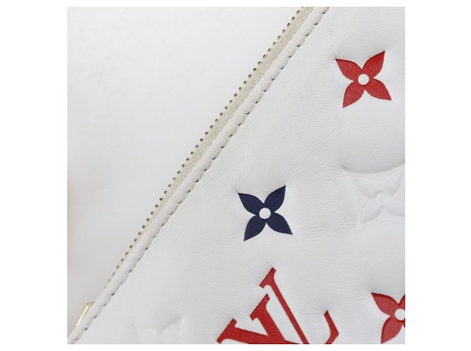 Louis Vuitton Kussan PM Shoulder Bag White Red Navy blue - view 9