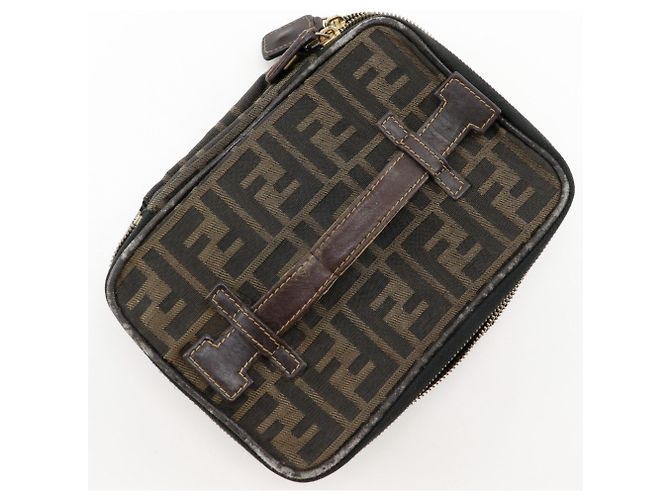 Pochette da Trucco Pieghevole Fendi Marrone - vista 13