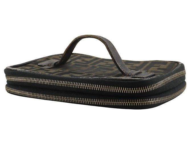 Pochette da Trucco Pieghevole Fendi Marrone - vista 2