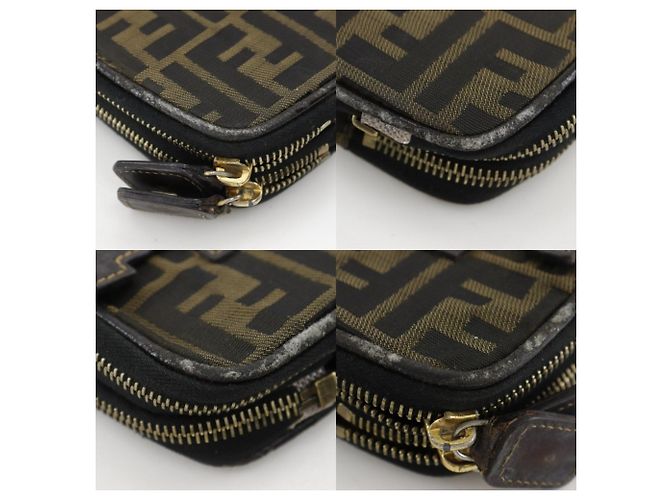 Pochette da Trucco Pieghevole Fendi Marrone - vista 4