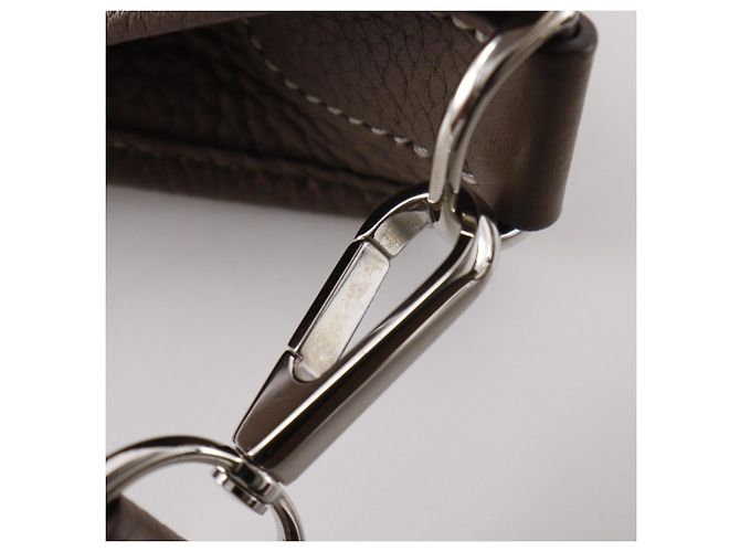 Hermès Evelyne 3GM Schultertasche Braun Taupe - Ansicht 14