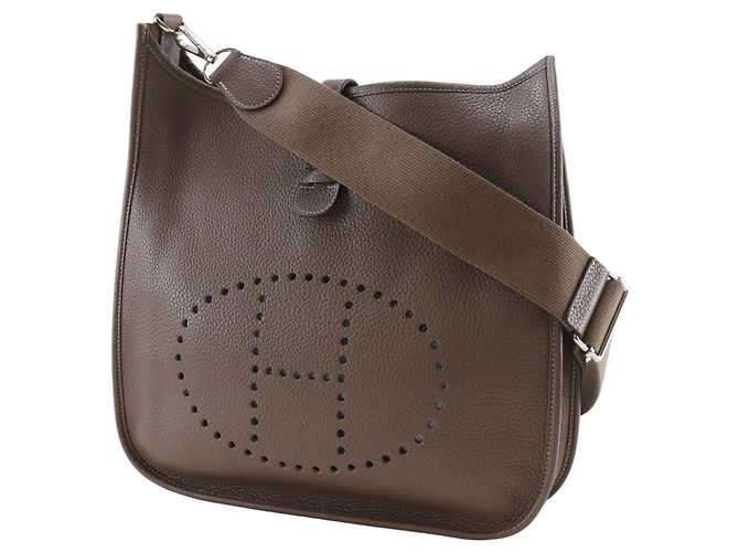 Hermès Evelyne 3GM Schultertasche Braun Taupe - Ansicht 2