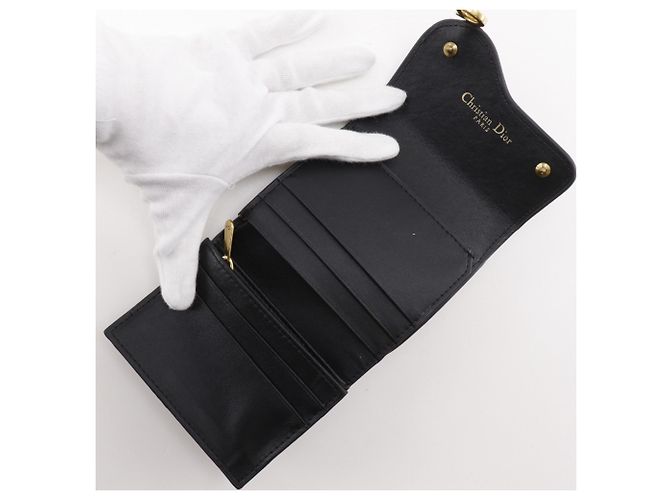 Billetera plegable Christian Dior Negro - vista 5