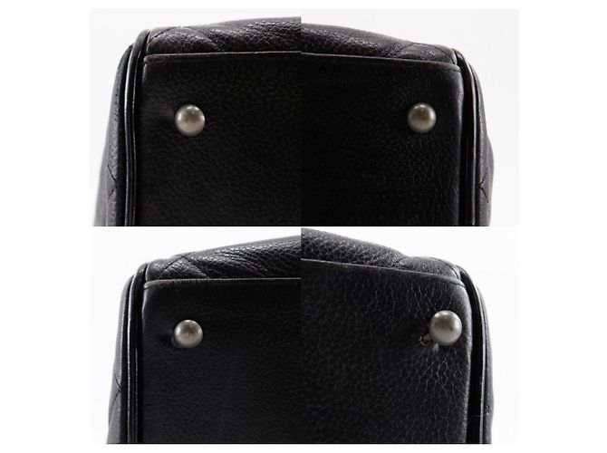 Bolso Boston Matelassé de Chanel en cuero negro - vista 13