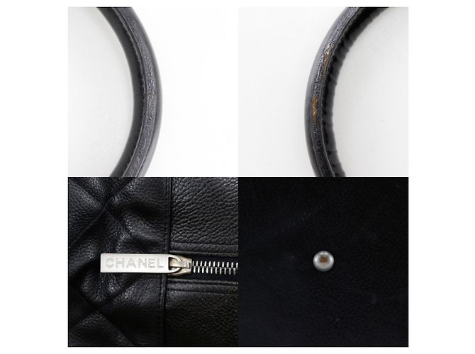 Bolso Boston Matelassé de Chanel en cuero negro - vista 18