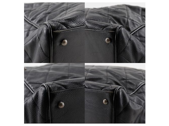 Bolso Boston Matelassé de Chanel en cuero negro - vista 4